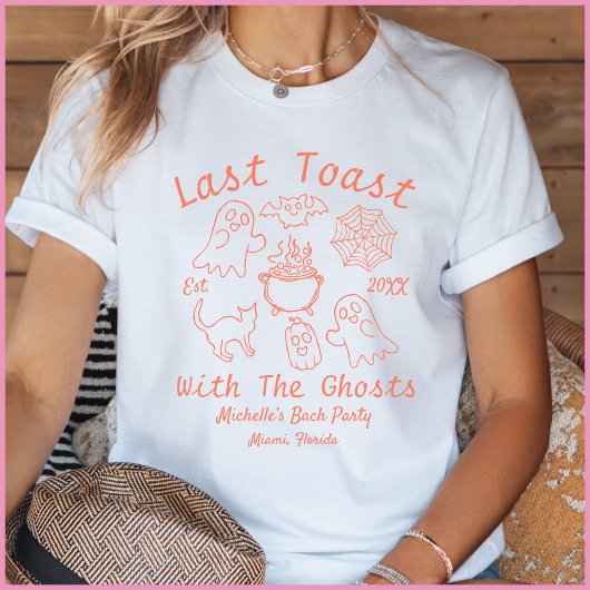 Oranje Monochrome Laatste Toast Summerween Bach Pa T-shirt