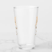 Oranje monogram bruiloft add naam modern simp glas (Rechts)