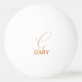 Oranje Monogram Pingpongbal