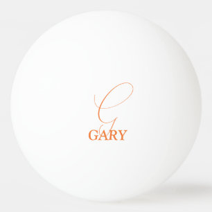 Oranje Monogram Pingpongbal