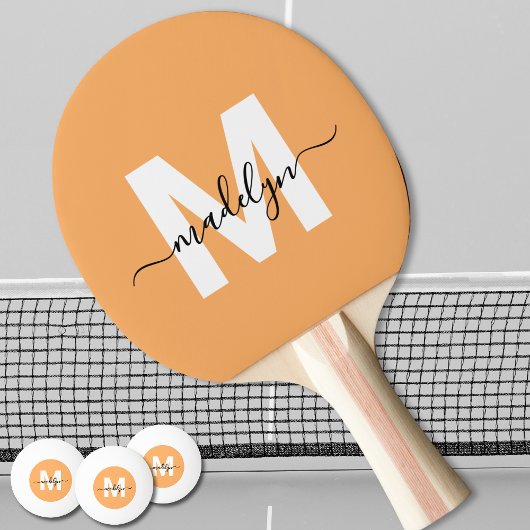 Oranje Monogram Tafeltennisbatje