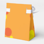 Oranje Monster Face Cadebox Bedankdoosjes (Achterkant)