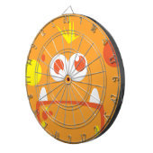 Oranje Monster Face Dart Board Dartbord (Voorkant Rechts)