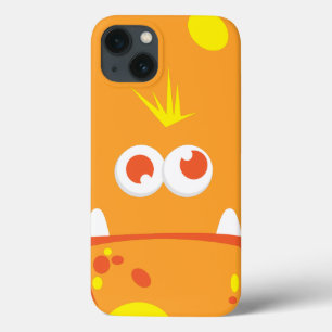 Oranje Monster Face iPad mini-draagtas Case-Mate iPhone Case