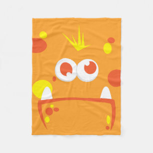 Oranje monster Fleece Blanket Deken