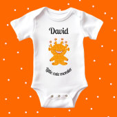 Oranje monster romper