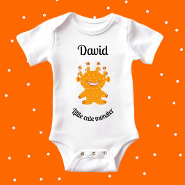 Oranje monster romper