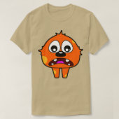 Oranje monster t-shirt (Design voorkant)