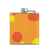 Oranje monsterflesje heupfles (Achterkant)