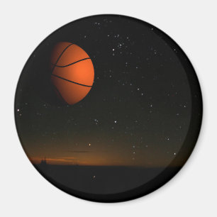 Oranje moon magneet
