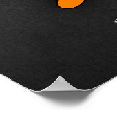 Oranje Motocross Poster (Hoek)