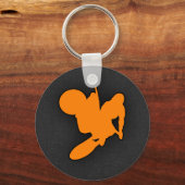Oranje Motocross Sleutelhanger (Voorkant)
