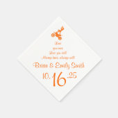  oranje motorrijtuigenpapier, servetten (Hoek)