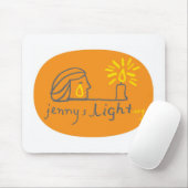 Oranje Mousepad Muismat (Met muis)