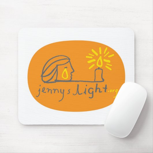 Oranje Mousepad Muismat (Met muis)