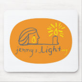 Oranje Mousepad Muismat (Voorkant)