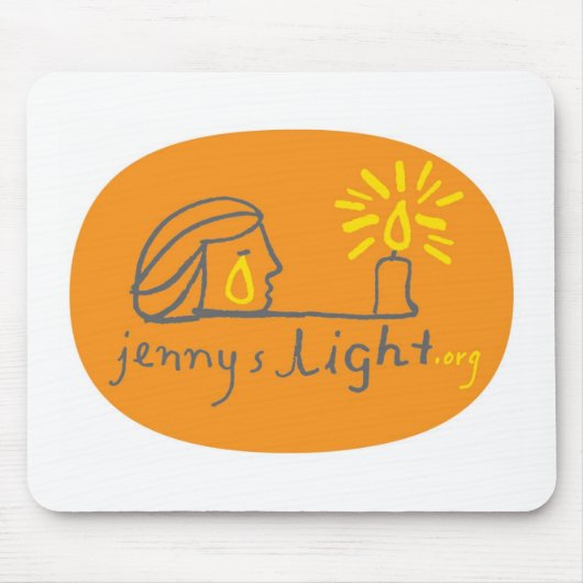 Oranje Mousepad Muismat (Voorkant)