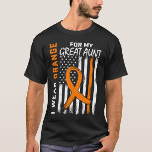 Oranje MS Grote Tante Multiple Sclerose Bewustzijn T-shirt