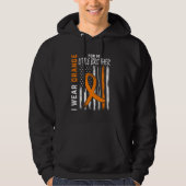 Oranje MS kleine broer multiple sclerose leukemie Hoodie (Voorkant)