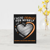 Oranje Multiple Sclerosis Kleding Vrouwen Mannen M Kaart (Gele Bloem)