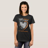 Oranje Multiple Sclerosis Kleding Vrouwen Mannen M T-shirt (Voorkant volledig)