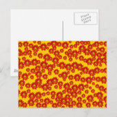 Oranje Mums Briefkaart (Voorkant / Achterkant)