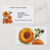Oranje Mums Visitekaartje (Voorkant / Achterkant)