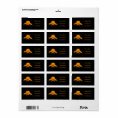 Oranje Muscleman Etiket (Full Sheet)