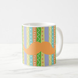 Oranje Mustache Fiesta Green Yellow Fun Señor Koffiemok