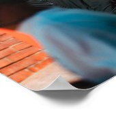 Oranje Muur Poster (Hoek)