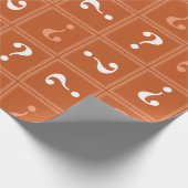 Oranje mysterie cadeaupapier (Hoek)