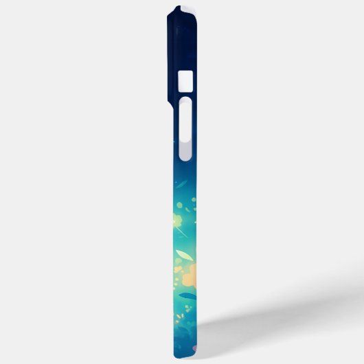 Oranje mystieke kattentuin Case-Mate iPhone case (Achterkant / Links)