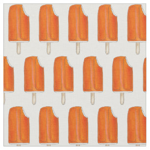 Oranje n' Creamsicle Ice Cream Popsile Stof