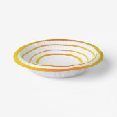 Oranje n Gele Ringen Papieren Kommen (Gebogen)