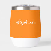 Oranje naam Modern Elegant Monogram Boho (Voorkant)