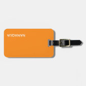 Oranje naam Namaqua Bagagelabel (Voorkant horizontaal)