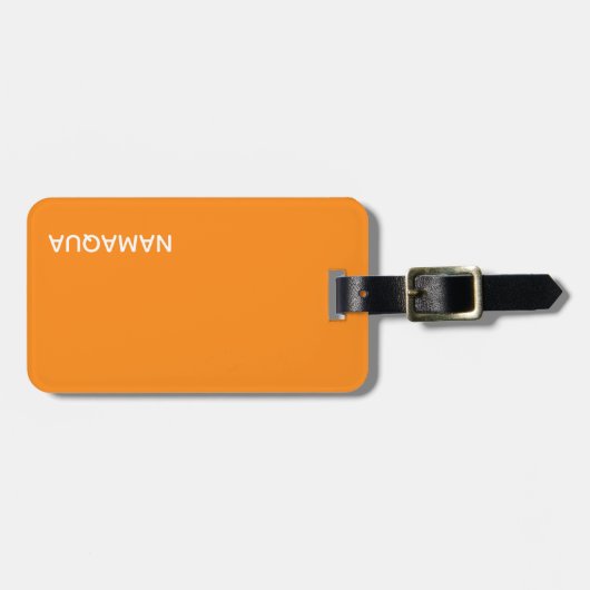 Oranje naam Namaqua Bagagelabel (Voorkant horizontaal)