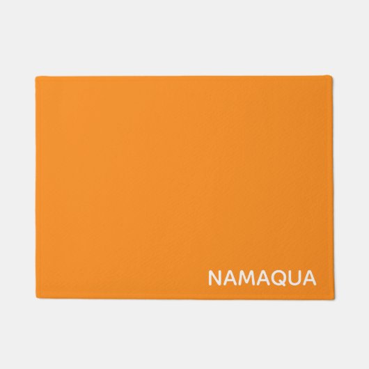Oranje naam Namaqua Deurmat (Voorkant)