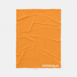 Oranje naam Namaqua Fleece Deken