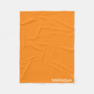Oranje naam Namaqua Fleece Deken