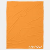Oranje naam Namaqua Fleece Deken (Voorkant)