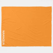 Oranje naam Namaqua Fleece Deken (Voorkant (Horizontaal))