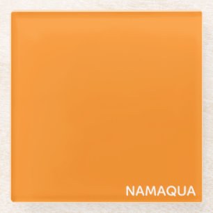 Oranje naam Namaqua Glazen Onderzetter