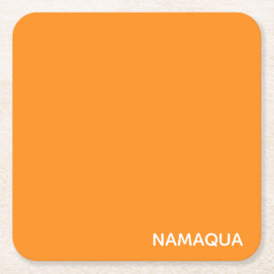 Oranje naam Namaqua Kartonnen Onderzetters