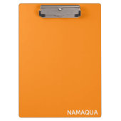 Oranje naam Namaqua Klembord (Voorkant)