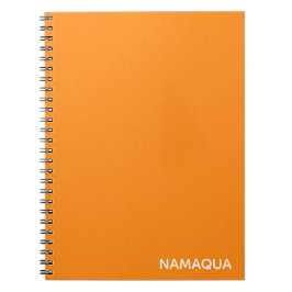 Oranje naam Namaqua Notitieboek