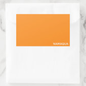 Oranje naam Namaqua Rechthoekige Sticker (Tas)