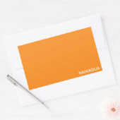 Oranje naam Namaqua Rechthoekige Sticker (Envelop)