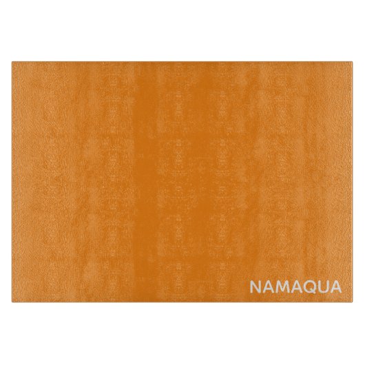 Oranje naam Namaqua Snijplank (Voorkant)
