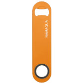 Oranje naam Namaqua Speed Flessenopener (Voorkant)